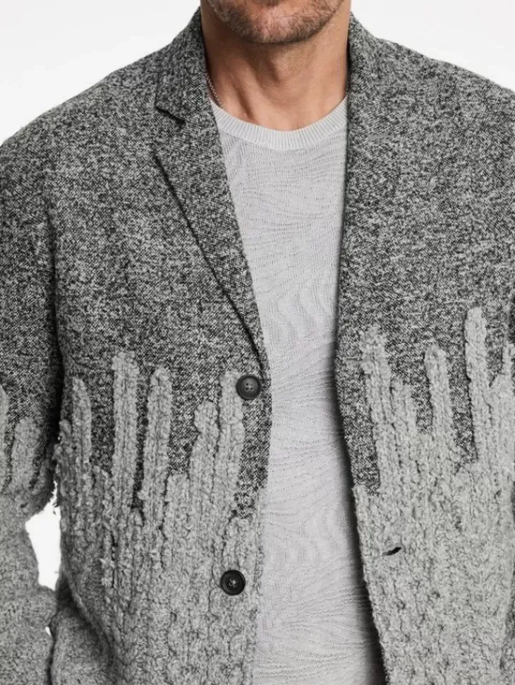 Coats And Jackets>John Varvatos ALESSIO BLAZER DKSTEELHTR