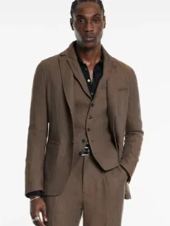 Coats And Jackets|Suit Jackets>John Varvatos ALLEN JACKET CHAMOIS
