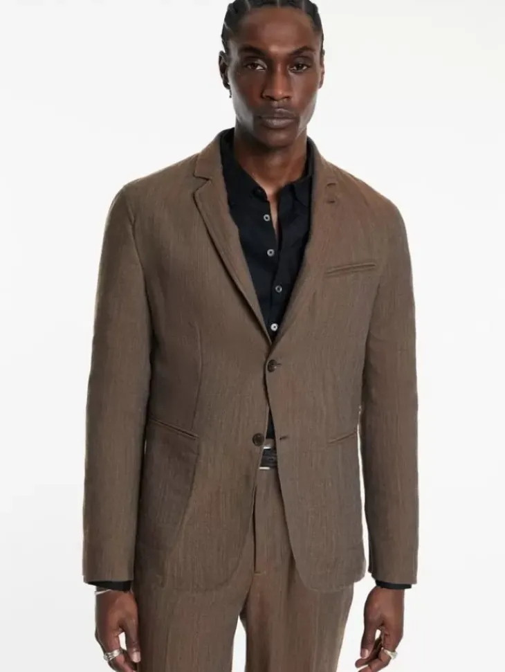 Coats And Jackets|Suit Jackets>John Varvatos ALLEN JACKET CHAMOIS