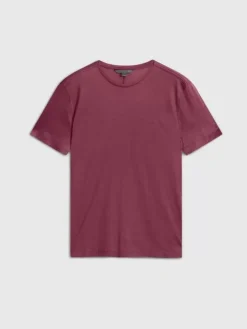 T-Shirts>John Varvatos AMATO CREW PLUM