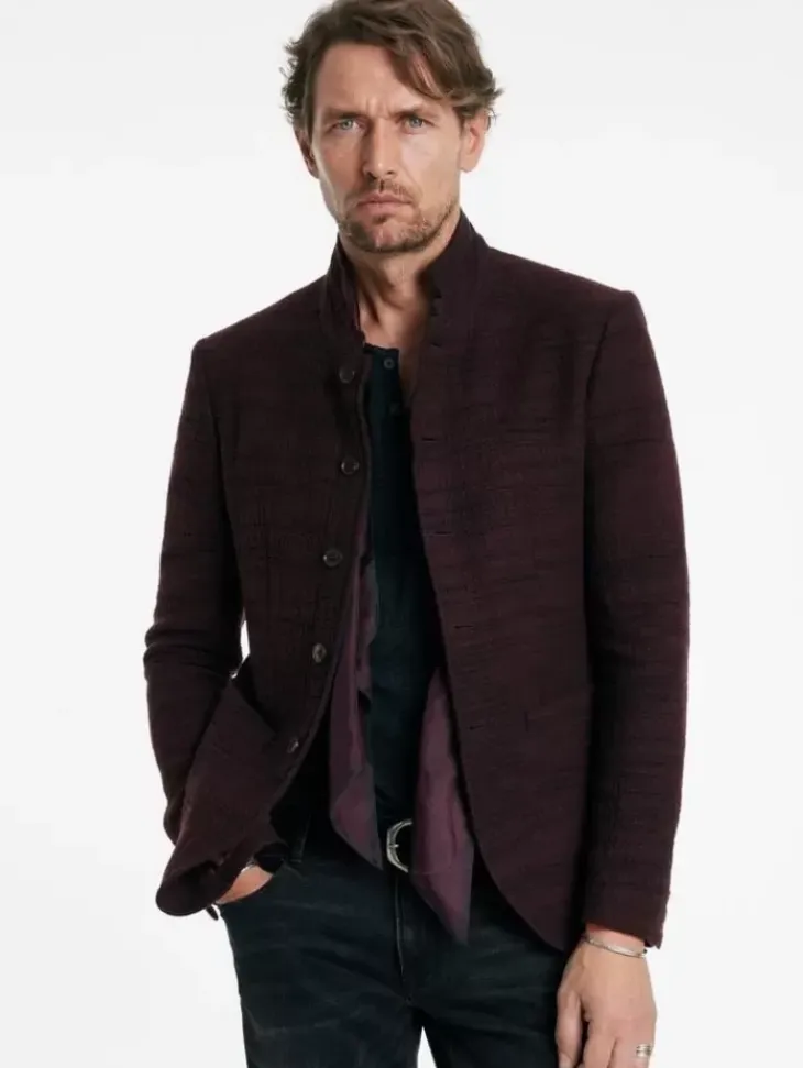 Coats And Jackets|Suit Jackets>John Varvatos ANSON JACKET DARKPLUM