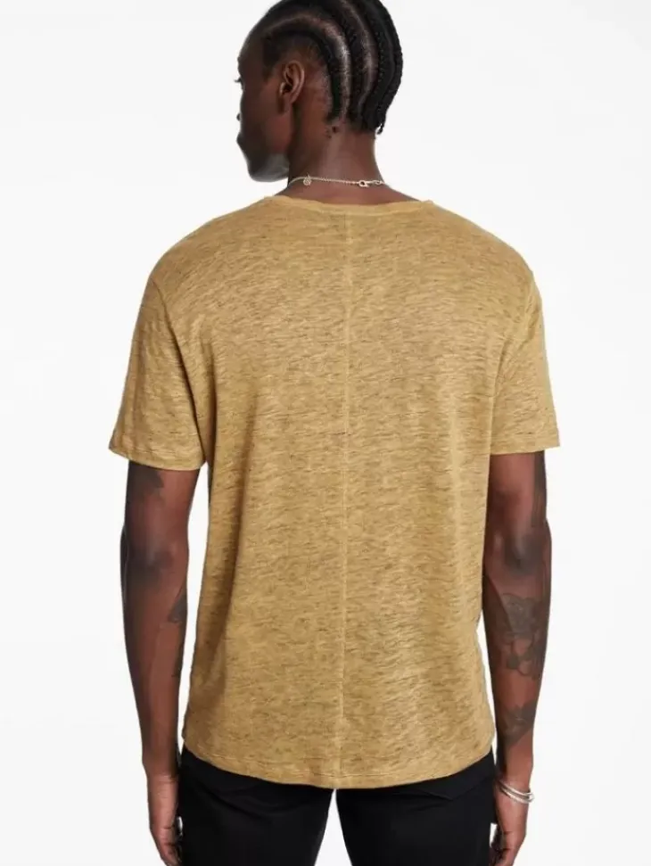 Tops>John Varvatos AVANCA CREW CLAY