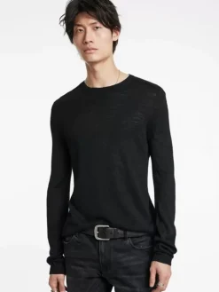 Sweaters>John Varvatos AVEIRO CREW BLACK