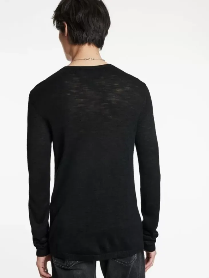 Sweaters>John Varvatos AVEIRO CREW BLACK