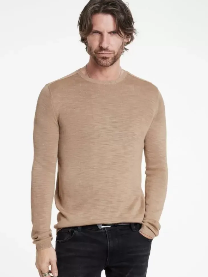 Sweaters>John Varvatos AVEIRO CREW ALMOND