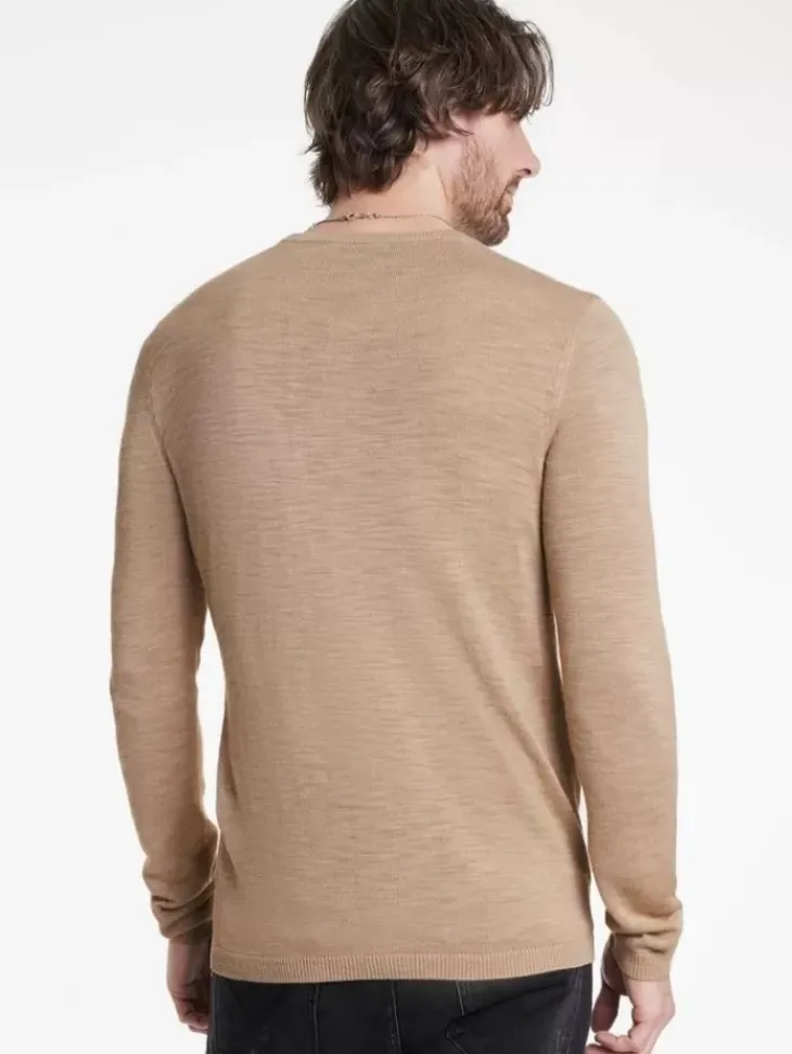 Sweaters>John Varvatos AVEIRO CREW ALMOND