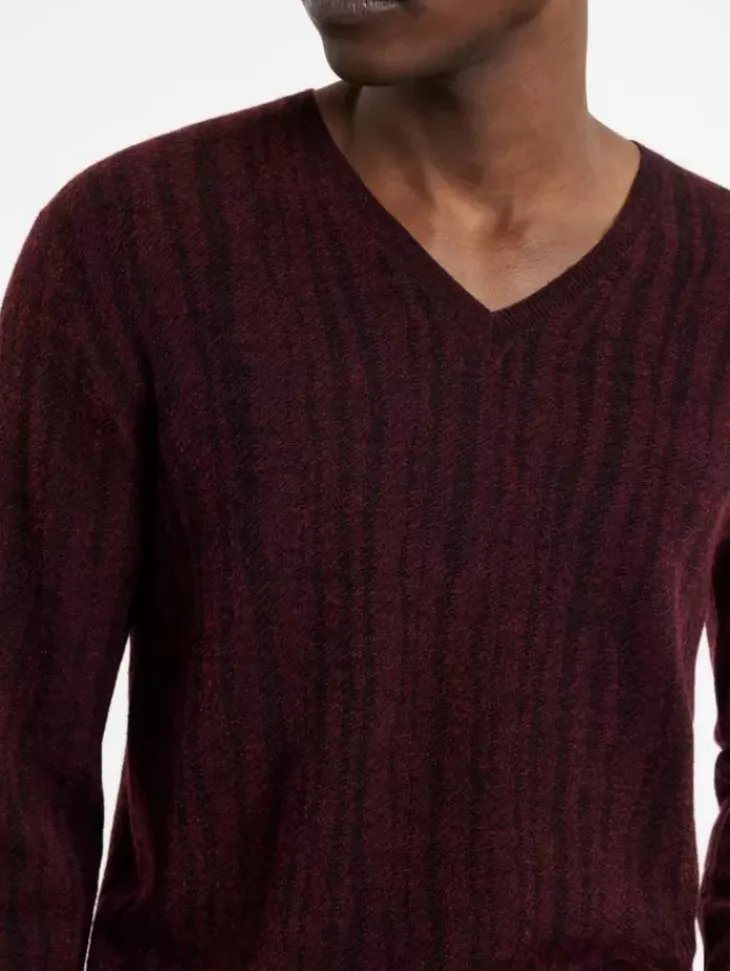 Tops>John Varvatos BANDERA V-NECK Merlot