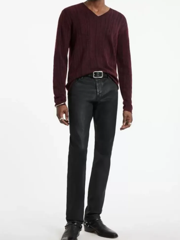 Tops>John Varvatos BANDERA V-NECK Merlot