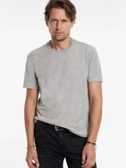 T-Shirts>John Varvatos BARCELOS CREW LIGHTGREY