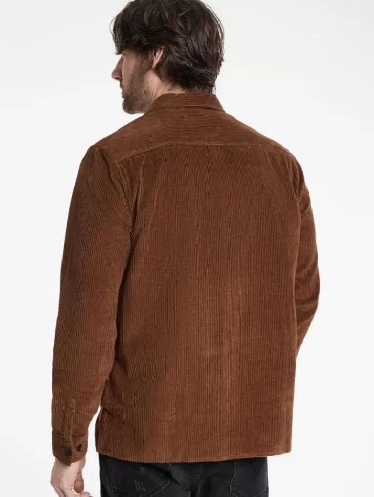 Shirts>John Varvatos BAUER OVERSHIRT CHAMOIS