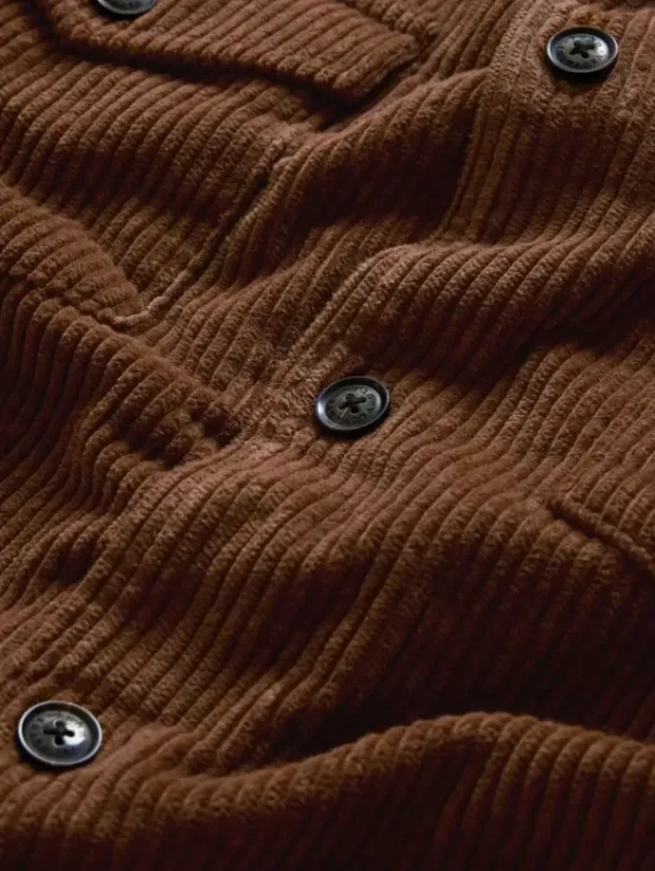 Shirts>John Varvatos BAUER OVERSHIRT CHAMOIS