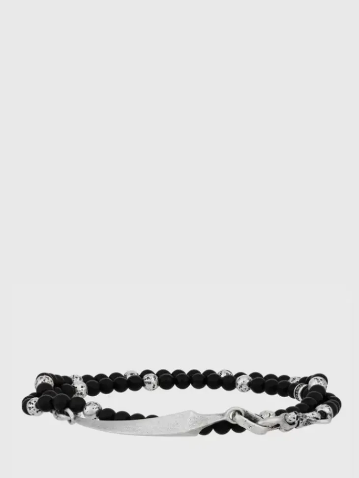 Jewelry>John Varvatos BEADED MULTI-STRAND BRACELET SILVER