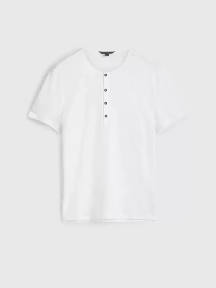 Henleys>John Varvatos BLEEKER HENLEY WHITE