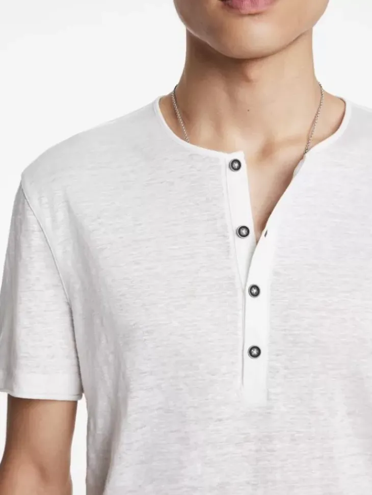 Henleys>John Varvatos BLEEKER HENLEY WHITE