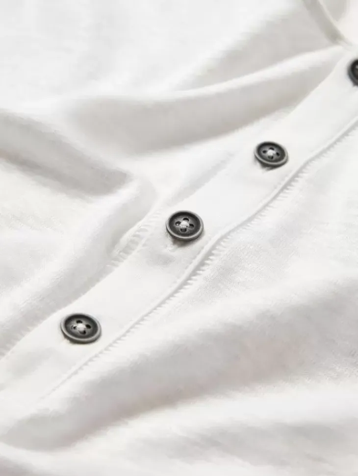 Henleys>John Varvatos BLEEKER HENLEY WHITE