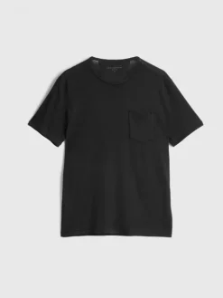 T-Shirts>John Varvatos BOND BURNOUT T-SHIRT BLACK