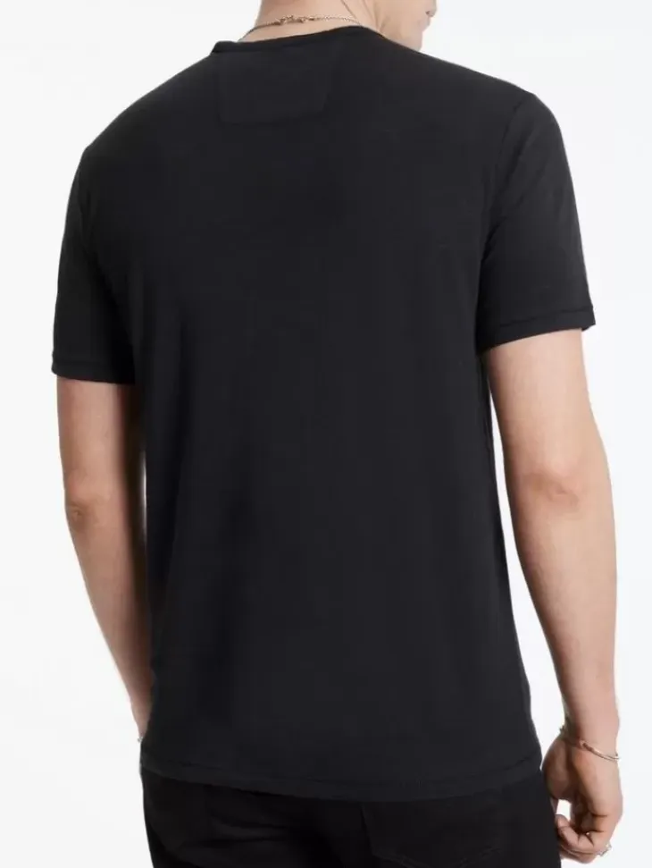 T-Shirts>John Varvatos BOND BURNOUT T-SHIRT BLACK