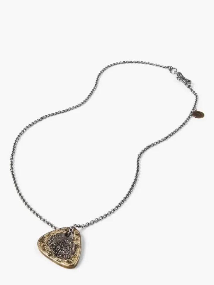 Jewelry>John Varvatos GUITAR PICK NECKLACE BRASS