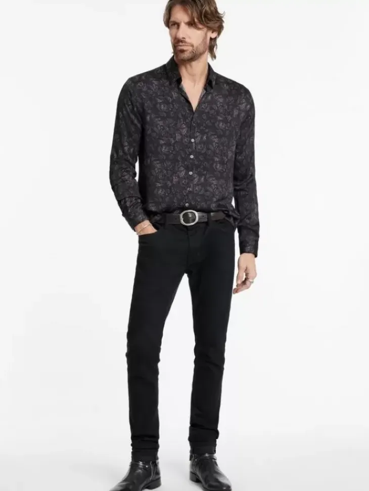Tops>John Varvatos BUCKS SHIRT MAUVEWOOD
