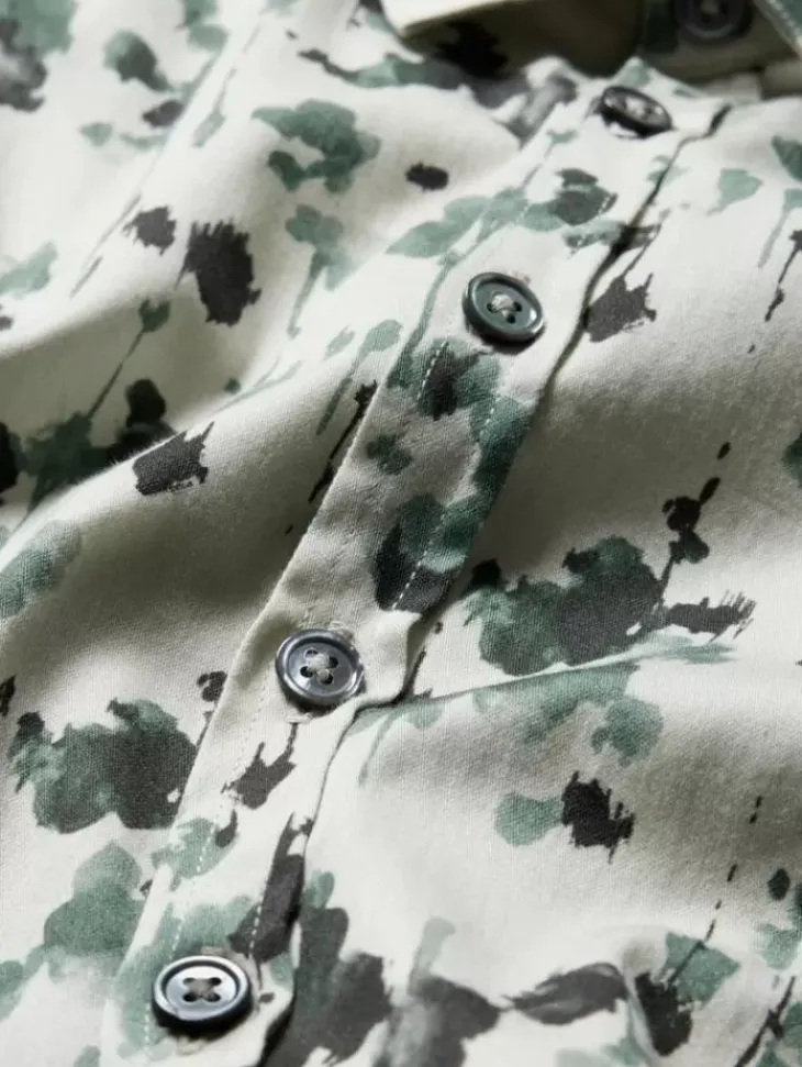 Tops>John Varvatos BUCKS SHIRT SPRUCE