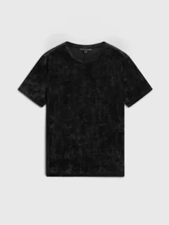 T-Shirts>John Varvatos CAMINHA CREW BLACK