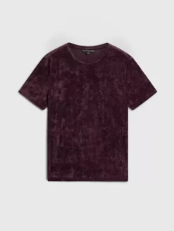 T-Shirts>John Varvatos CAMINHA CREW DARKPLUM