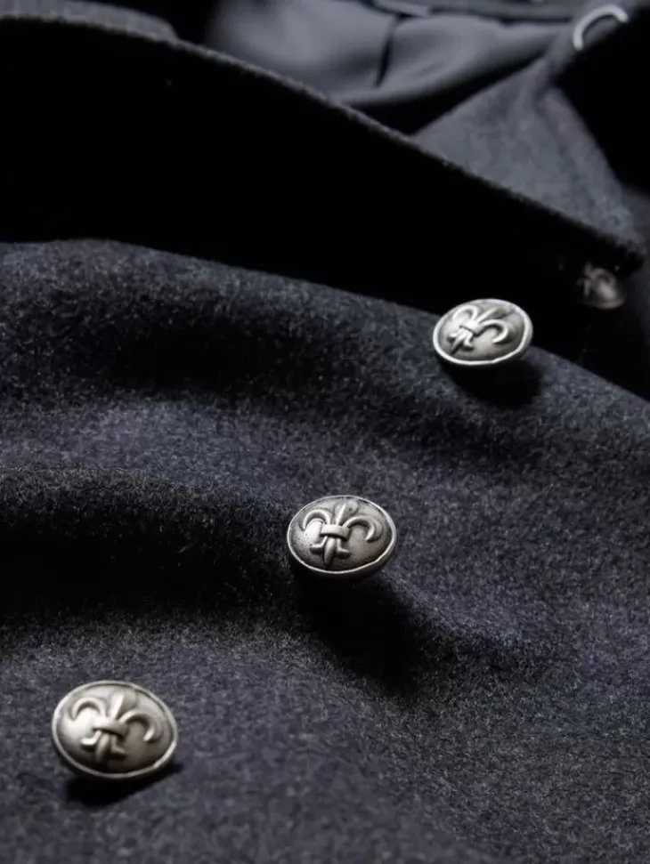 Tops>John Varvatos CANAL TRENCH COAT DKSTEELHTR