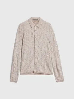 Sweaters>John Varvatos CARAVAGGIO SHIRT GREY/TAN