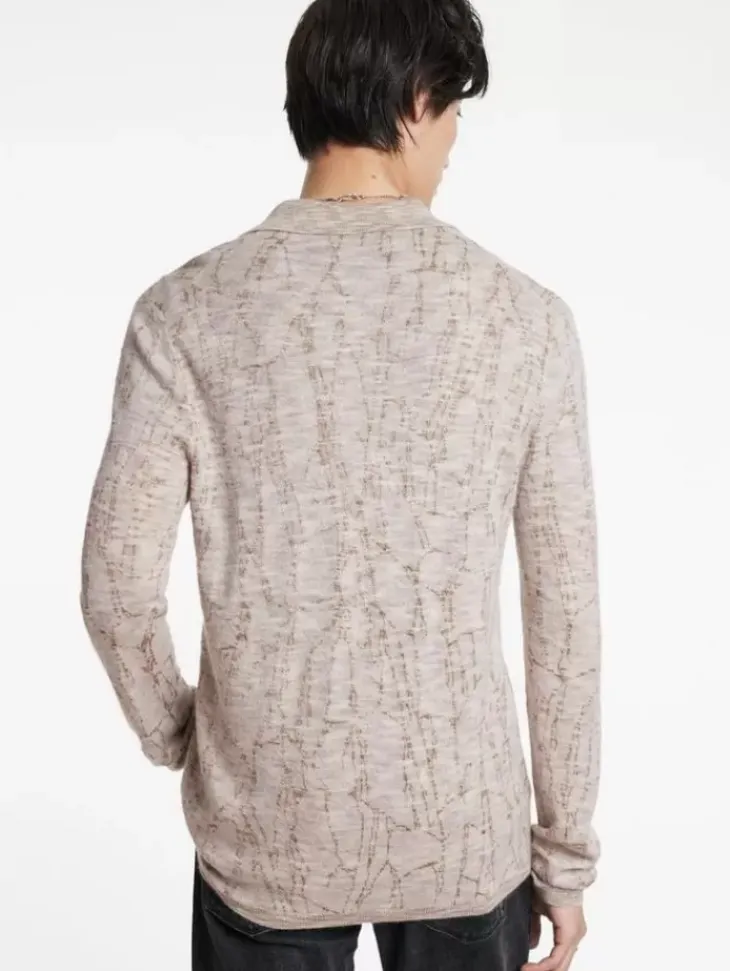 Sweaters>John Varvatos CARAVAGGIO SHIRT GREY/TAN