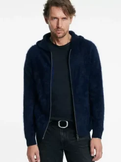 Sweaters>John Varvatos CATHERINE HOODIE MIDNIGHT
