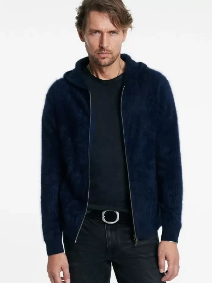 Sweaters>John Varvatos CATHERINE HOODIE MIDNIGHT