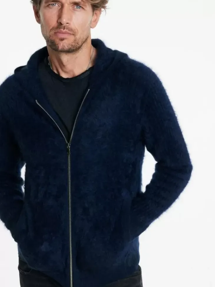 Sweaters>John Varvatos CATHERINE HOODIE MIDNIGHT