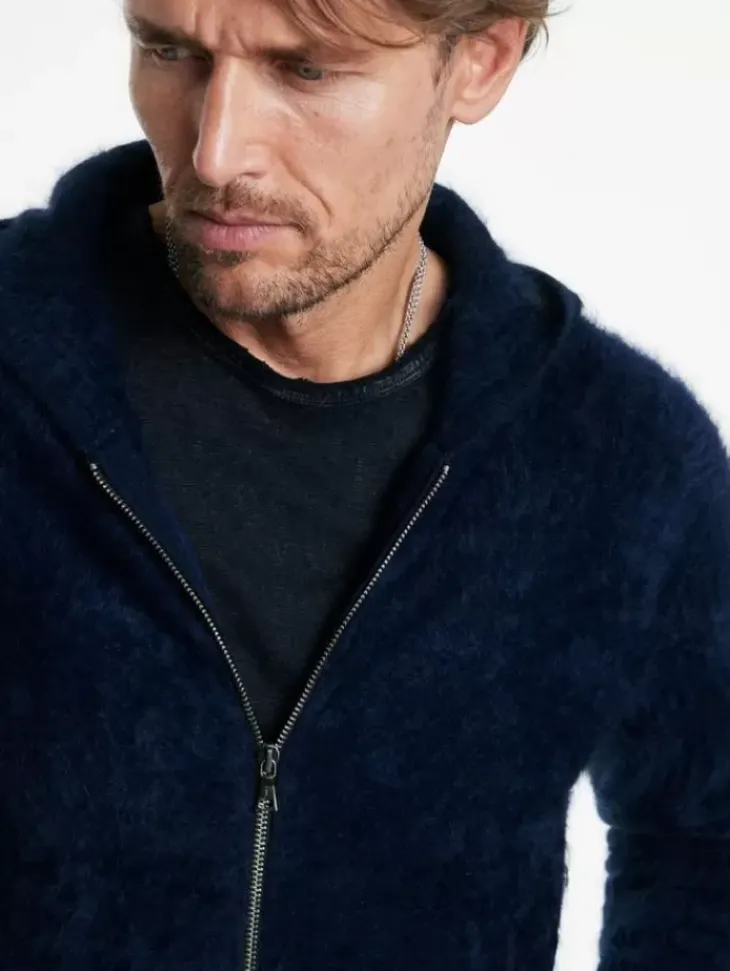 Sweaters>John Varvatos CATHERINE HOODIE MIDNIGHT