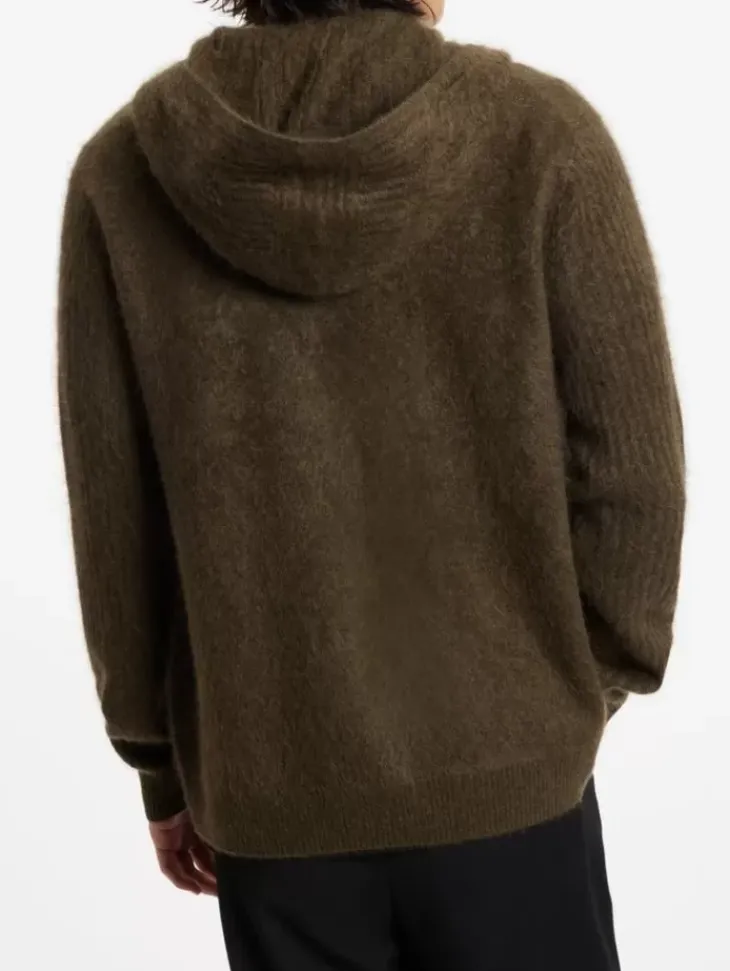 Leather & Outerwear|Tops>John Varvatos CATHERINE HOODIE DEEPOLIVE