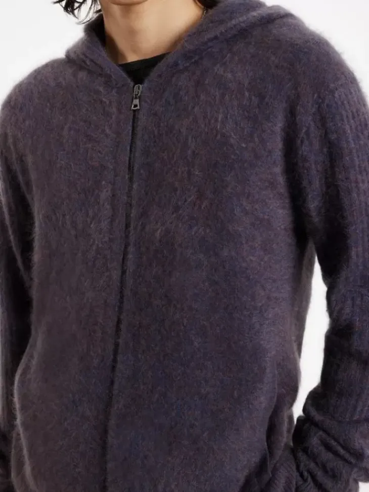 Leather & Outerwear|Tops>John Varvatos CATHERINE HOODIE AMETHYST