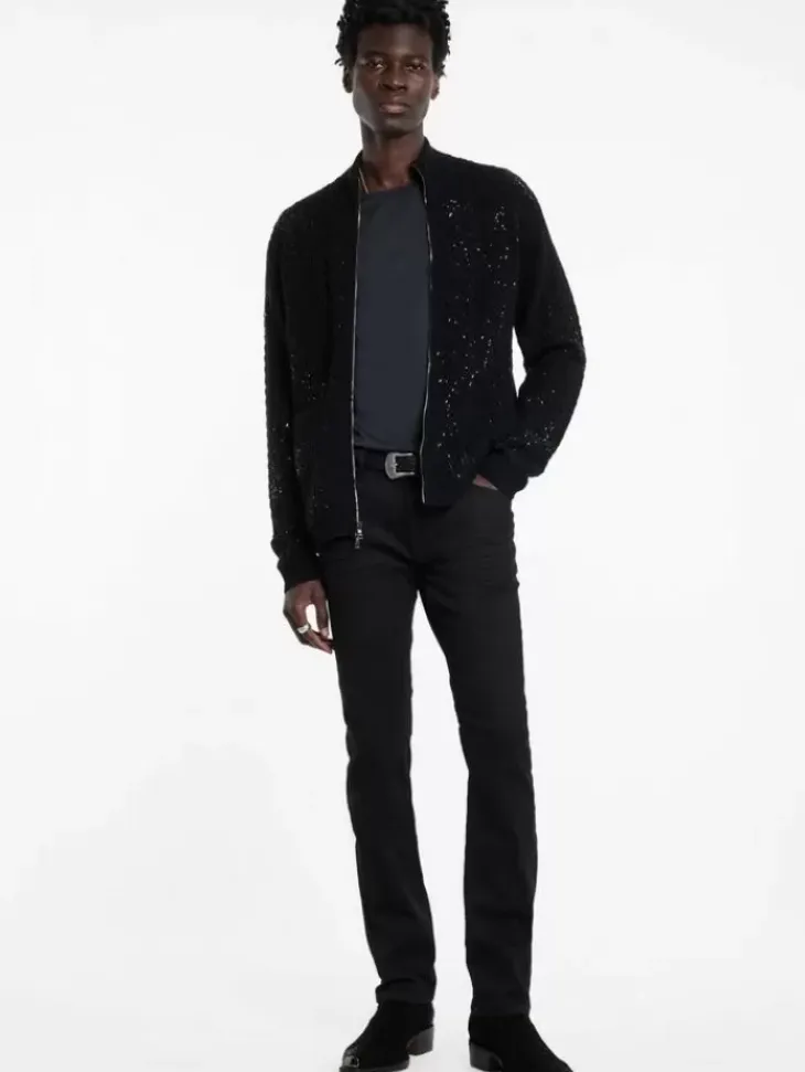 Coats And Jackets|Sweaters>John Varvatos CELESTE JACKET BLACK