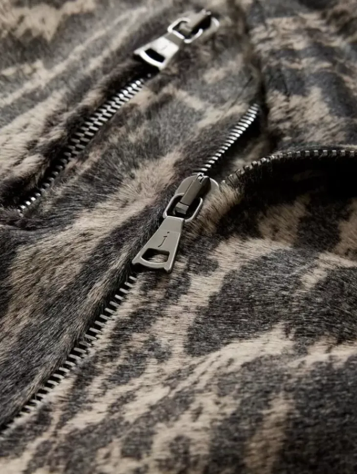 Leather Jackets|Leather Jackets>John Varvatos CHELSEA BIKER JACKET SMOKEDPEARLGREY