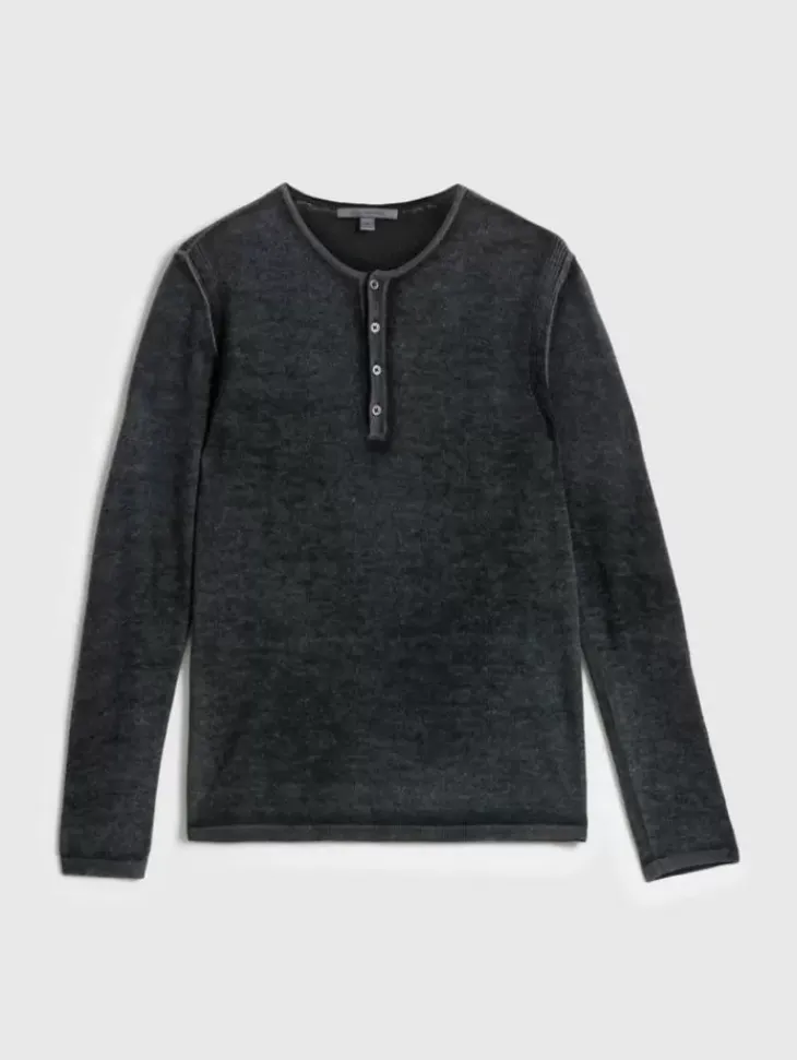 Henleys|Sweaters>John Varvatos CHRISTIE HENLEY FATIGUE