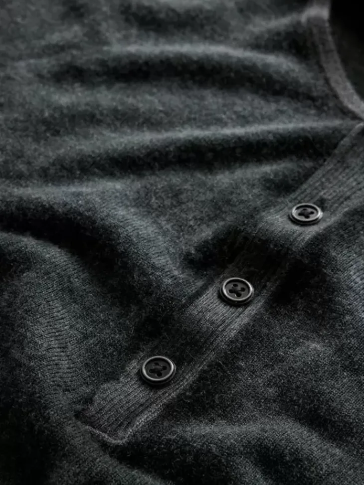 Henleys|Sweaters>John Varvatos CHRISTIE HENLEY FATIGUE