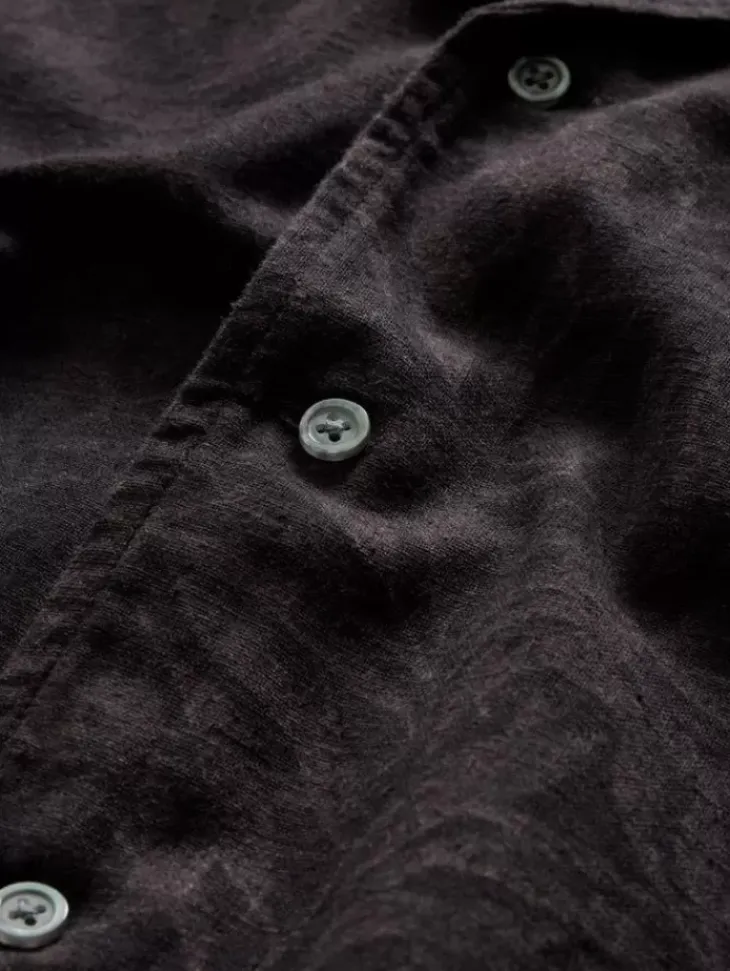 Tops>John Varvatos DANNY CAMP SHIRT CHARCOAL