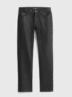 Jeans & Pants>John Varvatos DANTE STUDDED JEANS BLACK