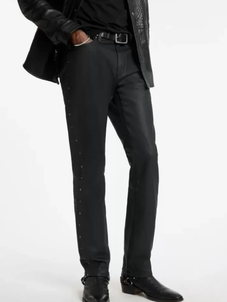 Jeans & Pants>John Varvatos DANTE STUDDED JEANS BLACK