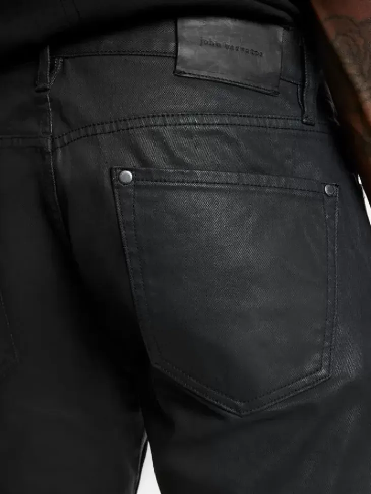 Jeans & Pants>John Varvatos DANTE STUDDED JEANS BLACK