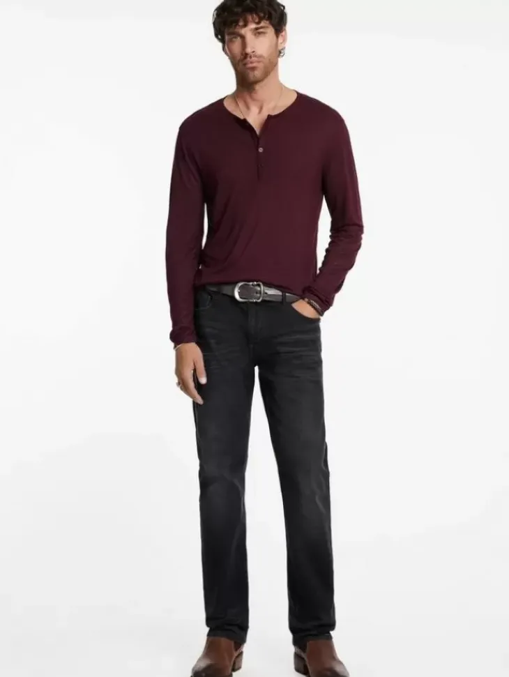 Henleys>John Varvatos DANVILLE HENLEY POPRED