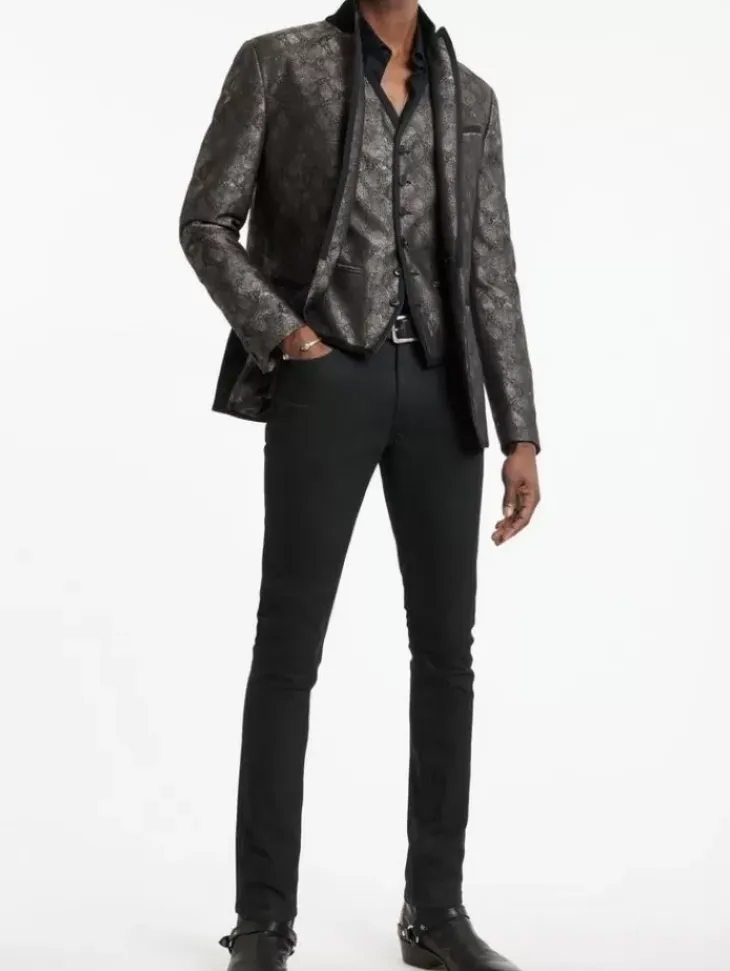 Leather & Outerwear|Tops>John Varvatos DAVIE VEST ALMOND
