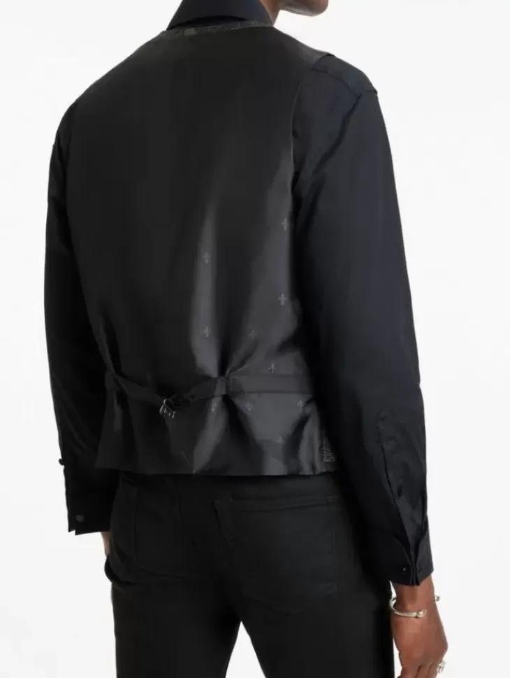 Leather & Outerwear|Tops>John Varvatos DAVIE VEST ALMOND