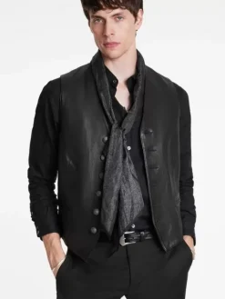 Scarves & Ties>John Varvatos DICKIE SCARF CARBON