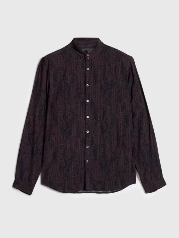 Shirts>John Varvatos DORA SHIRT DARKPLUM