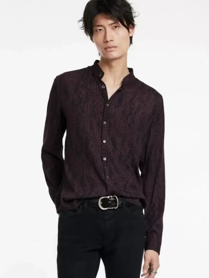 Shirts>John Varvatos DORA SHIRT DARKPLUM