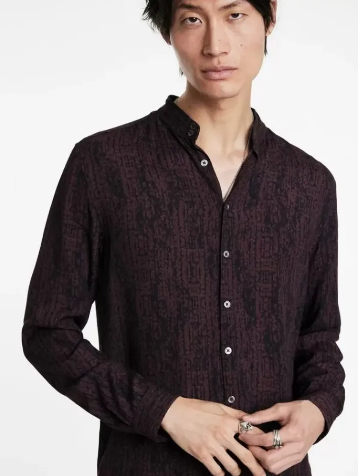 Shirts>John Varvatos DORA SHIRT DARKPLUM